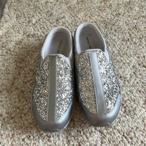Silver glittered Easy Spirit shoes